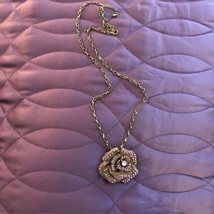 Pink Flower Necklace